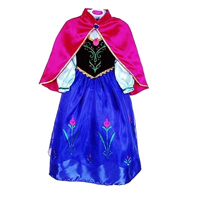 sophiashopping Snow Queen Party Dress Costume Princess Cosplay Dress Up