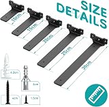Yeabett Shelf Brackets 4 Pack Right Angle Floating Shelf Brackets 15cm 70kg view 7