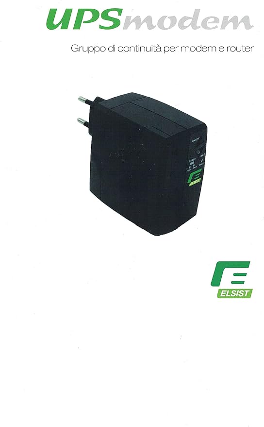 Elsist UPS MODEM Gruppo di continuità per modem e router potenza max 25