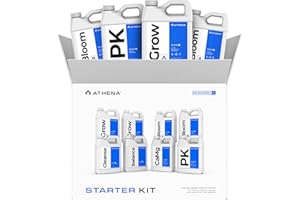 Athena Blended Line Nutrients Starter Kit | Complete 8-Part Nutrient and Fertilizer Solution (Grow A&B, Bloom A&B, PK, Cleanse, Balance, CaMg) for Home Growers – 32oz Bottles