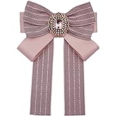 Cc brooches for women fashion Pre-Tied Neck Tie Brooch Pin Bow Tie Patriotic Collar Jewelry Gift