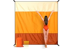 OCOOPA Diveblues Beach Blanket, Sand Free, Large Oversized Beach Blanket, Comfortable Parachute Nylon, Cozy& Chic, Compact& L
