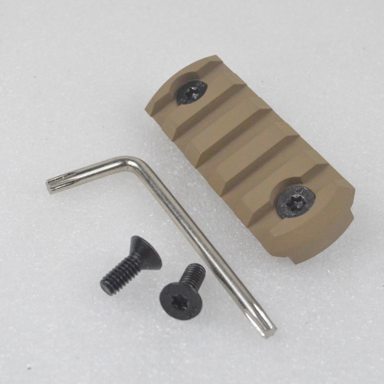 5, 7, 9, 11, 13 slot CNC Aluminum Picatinny/Weaver Section Rail Tan/FDE color : Sports & Outdoors