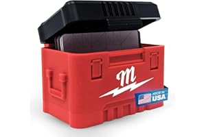 Head Concepts Tool Box Business Card Holder for Milwaukee Tools Enthusiasts - Durable Packout Design for Office and Workshop Organization - Professional and Functional