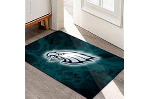 LAWINTT Football Sports Entrance Doormat,30 X 18 inchs Green Head Design Floor Mat,Non - Slip Area Rug for Indoor and Outdoor Home Decor,Bathroom Bedroom Entryway Welcome Door Mat