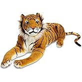 Melissa & Doug Giant Tiger - Lifelike Stuffed Animal (Over 5 feet Long)