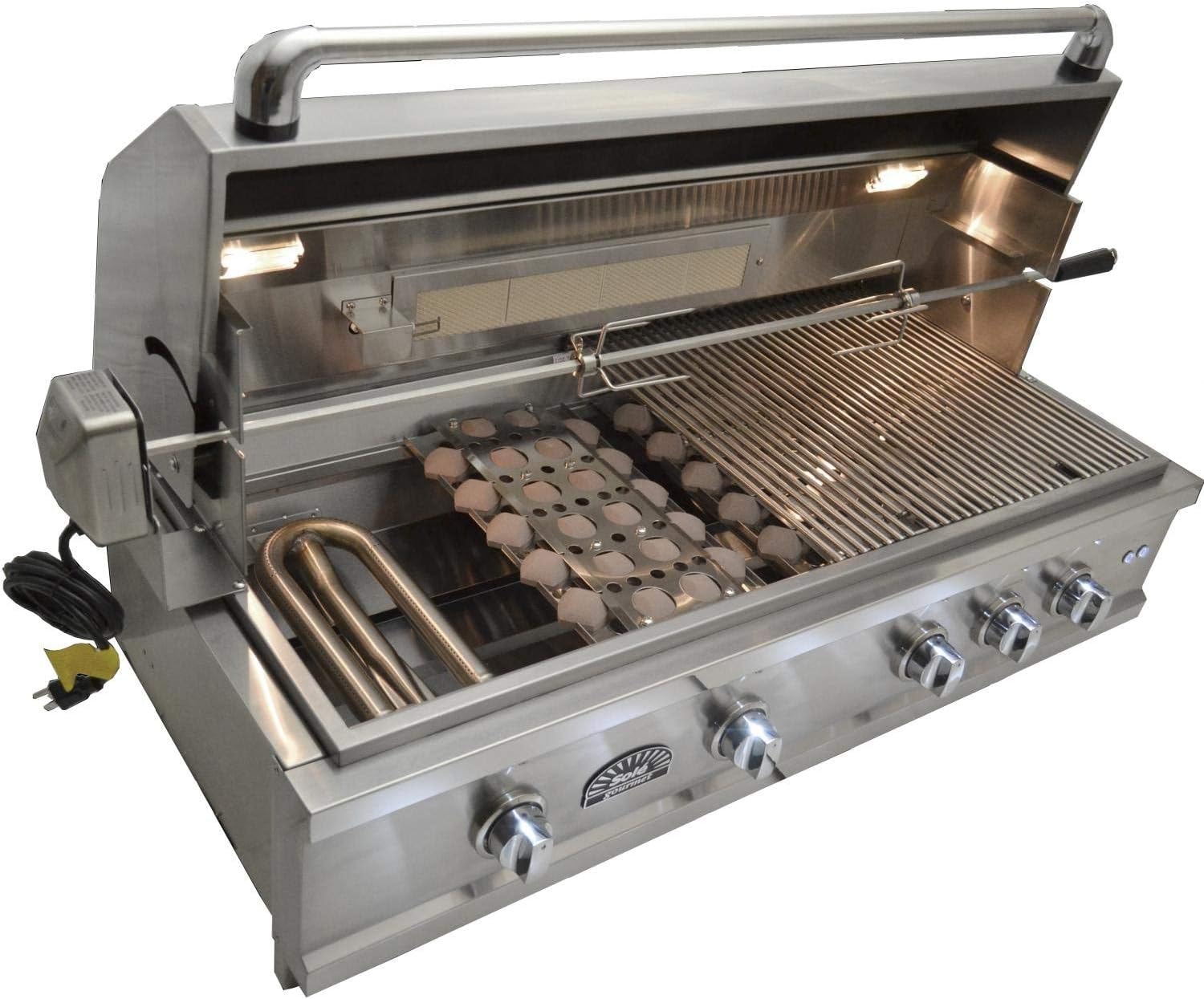 review Sole Luxury 42-Inch Built-in Propane Gas Grill with Rotisserie