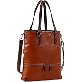 Lassviin Laptop Tote Bag, Leather Work Tote for Computer Bag Waterproof Lightweight Shoulder Bag Purse Handbag Crossbody Bag