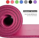 Sparta NBR Yoga Mat 10mm Extra Thick Non Slip Large Pink with Carry Strap view 4