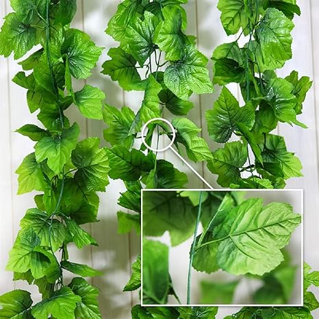 Amazon 24本入り フェイクグリーン 人工観葉植物 アイビー 造花 藤 壁掛け 枯れない植物 インテリア飾り ホーム オフィス ベランダ ガーデン 結婚式 パーティー 飾り 植物装飾 人工観葉植物 オンライン通販