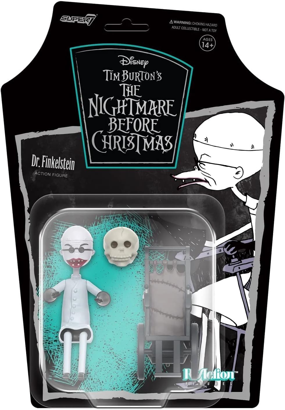 SUPER7 - Nightmare Before Christmas W2 DR FINKELSTEIN Reaction FIG