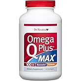 Dr. Sinatra Omega Q Plus MAX - Omega 3 (DHA/EPA), CoQ10, Resveratrol, Turmeric - Advanced Heart Health and Healthy Aging Support - 60 Softgels (30-Day Supply)