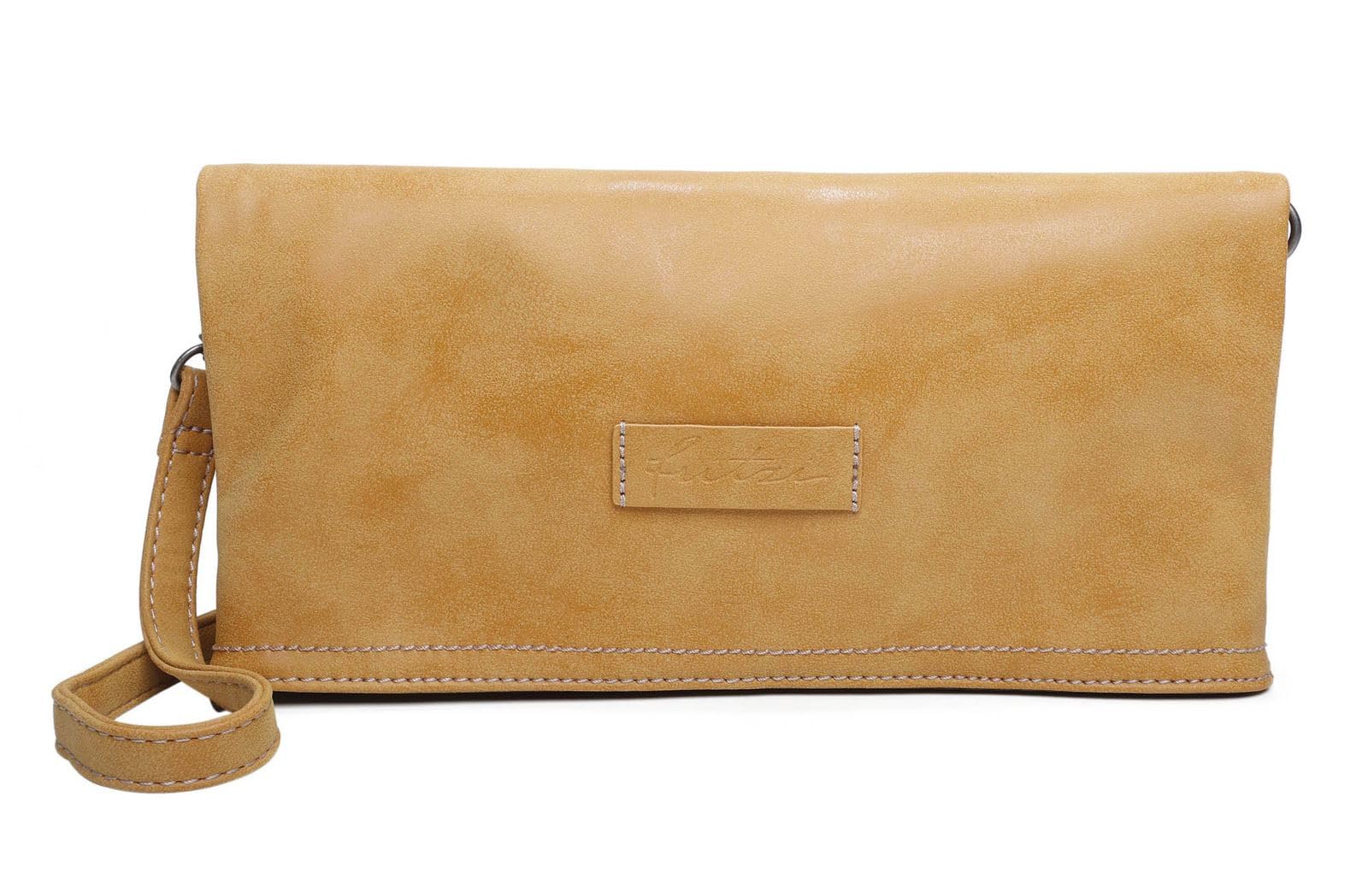 Fritzi aus Preußen clutch cross body bag Vintag Ronja Honey Mustard yellow