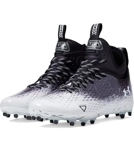 Under Armour® (Men\'s 11.5) Hammer™ MC 2.0 Football Cleats in Black/White Amazon.com | Under Armour Men main image 3