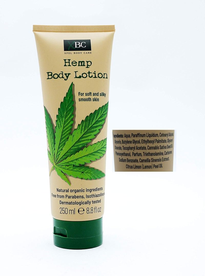 Xpel Hemp Body Lotion 250ml Hydrating Moisturising Skincare