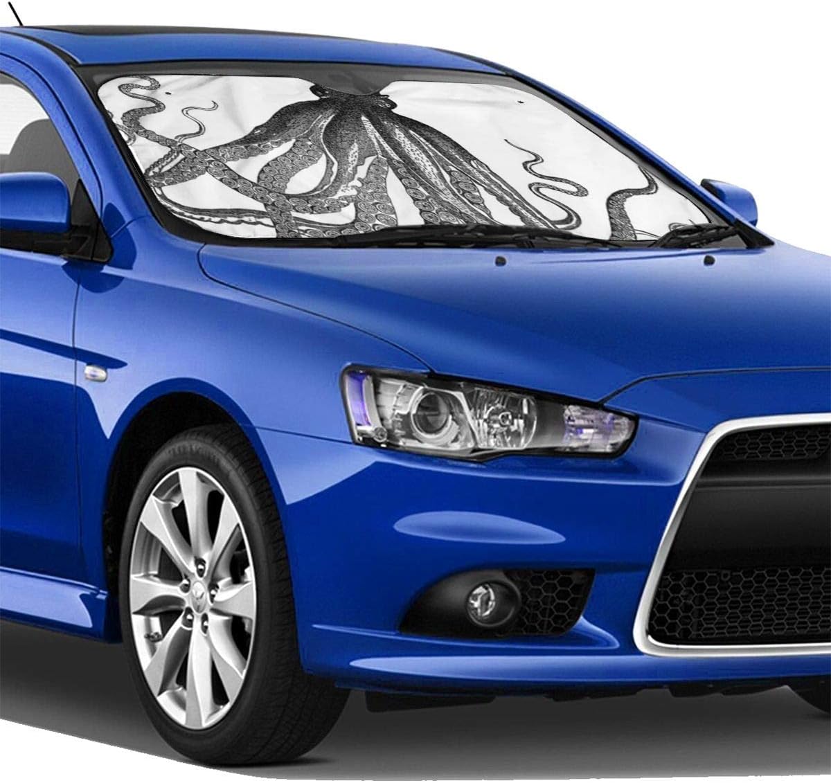 Amazon Co Jp Qbahoe タコ スチームパンク オーシャン 車 フロントガラス サンシェード サンシェード 紫外線防止 車用 スポーツ アウトドア