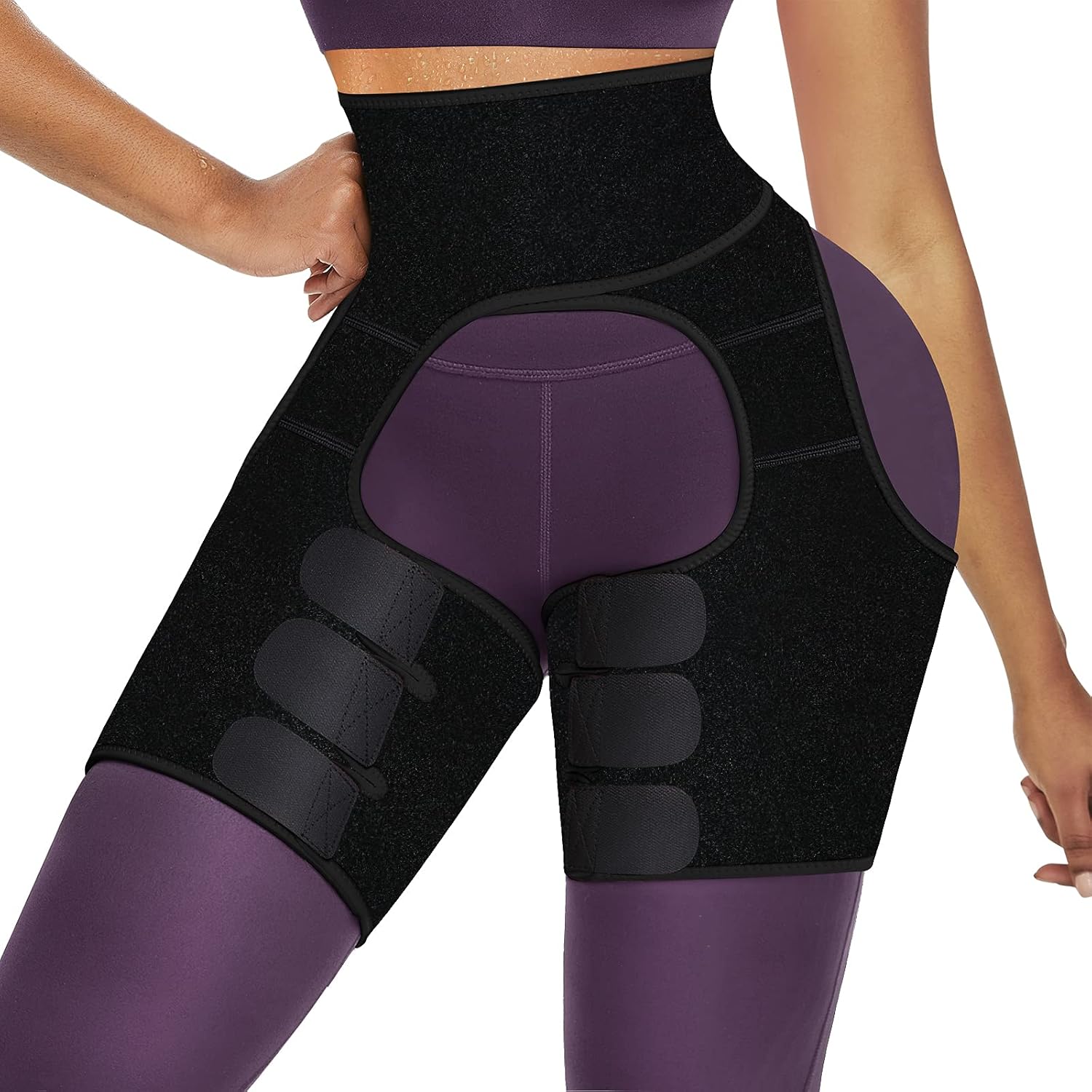 keland 3-in-1High Waist Trainer Thigh Trimmers Belt Butt Lifter Booty ...
