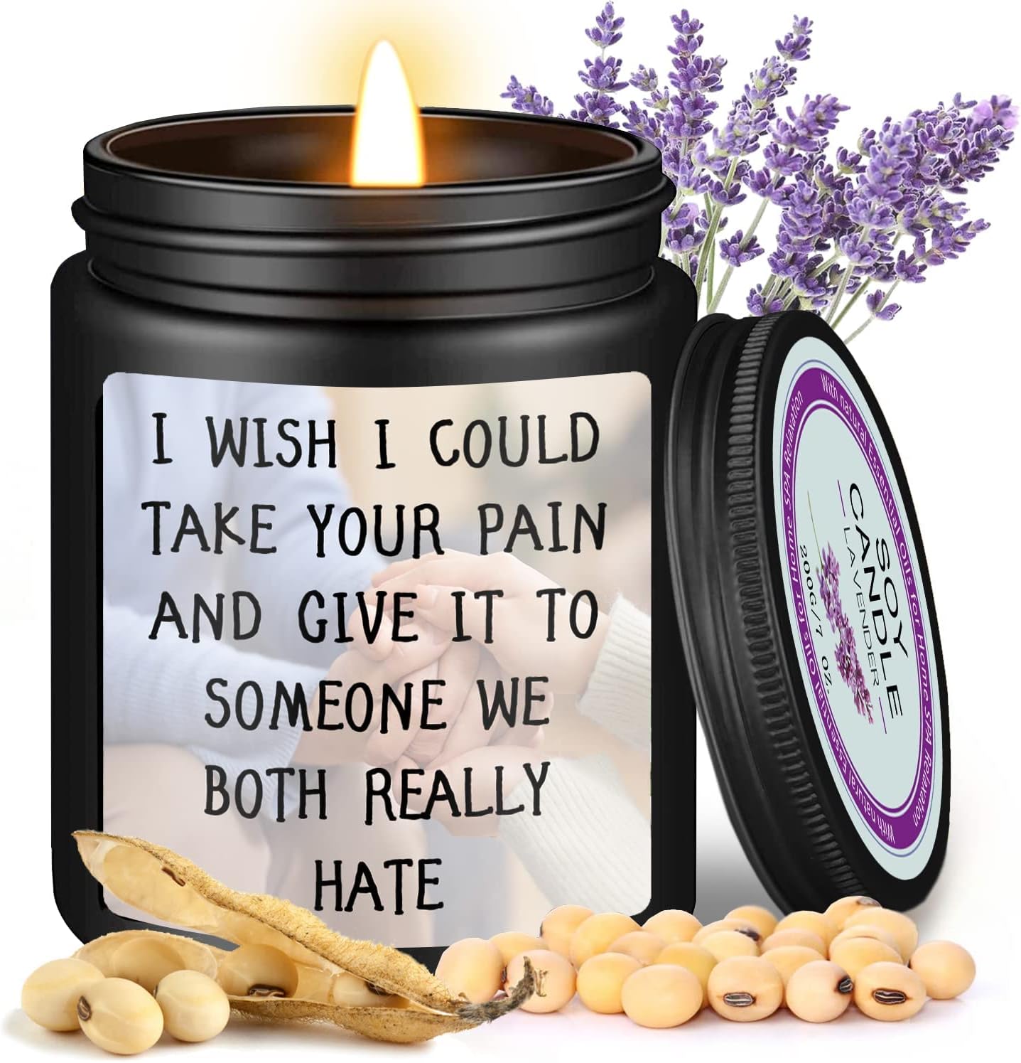 Candles & Holders - Get Well Soon/ Feel Better Gifts for Women Men for After Surgery Recovery, Inspirational Candles, Grieving, Condolence, Miscarriage, Divorce, Cancer
