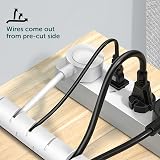 shinfly Cable Tidy Sleeve 3m Wire Organizer 16/22mm with Clip White view 6