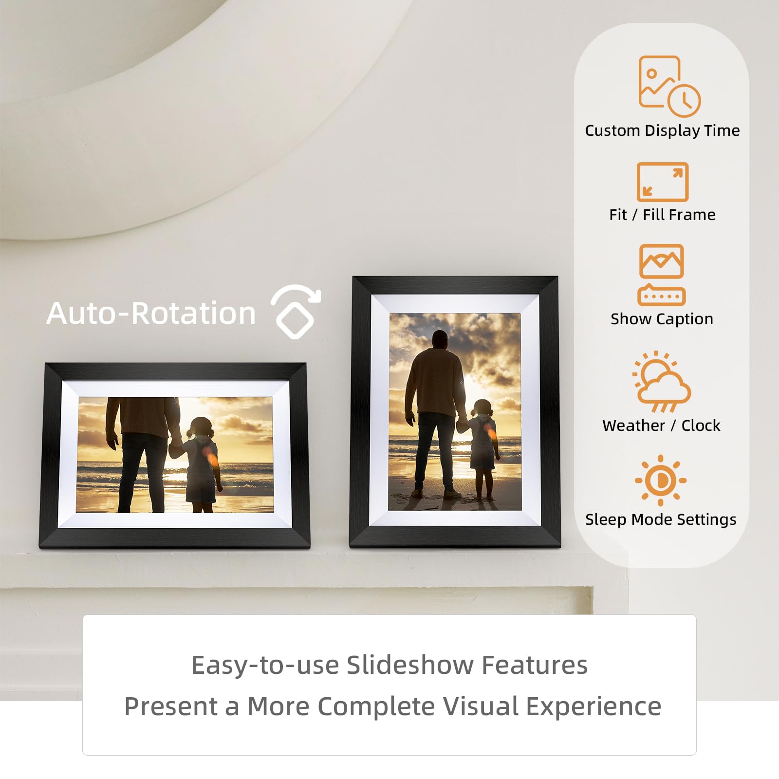 Eptusmey Digital Picture Frame Built-in 32GB 10.1