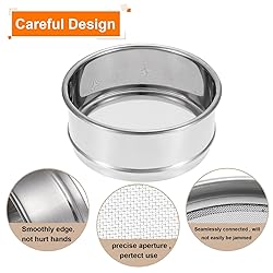 PATIKIL 55 Mesh Lab Sieve, 4" Diameter Test Sieve