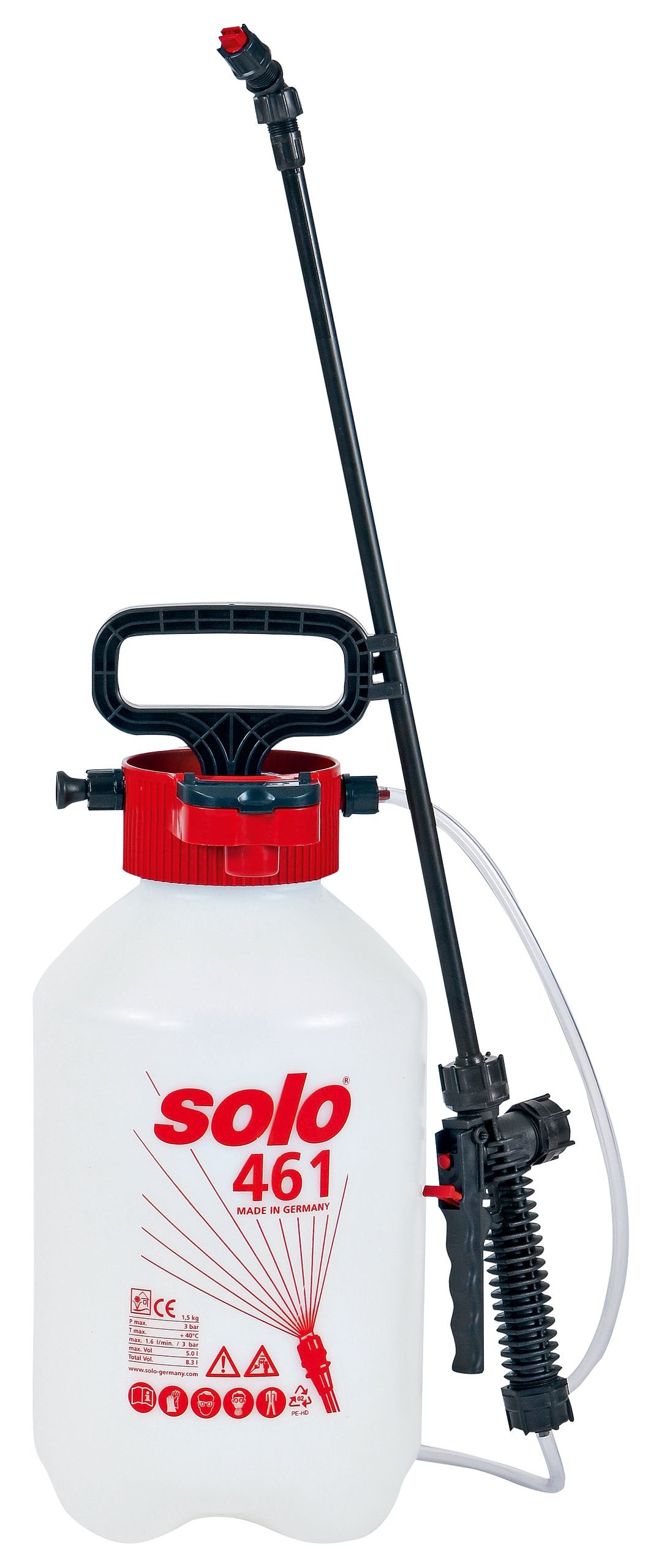 Solo 5L 45psi Piston Pump Manual Pressure Sprayers with Spray Lance