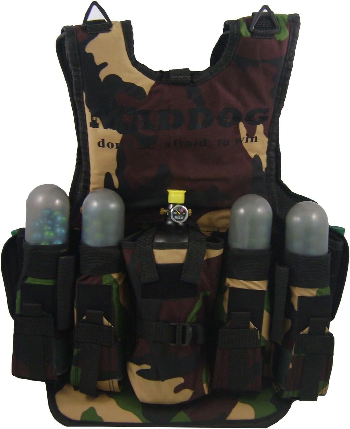 Maddog Sports Tactical Paintball Harness Vest - Camo : Paintball Gun Accessory Kits : Sports & Outdoors