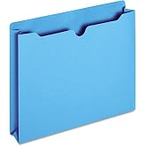 Globe-Weis/Pendaflex File Jackets, 2-Inch Expansion, Letter Size, Blue, 50 Jackets per Pack (B3043DTBLU)