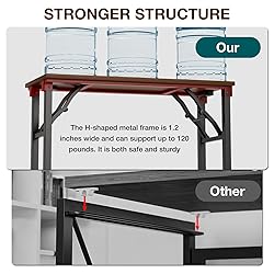 TEMI Small Computer Desk Folding Table - No