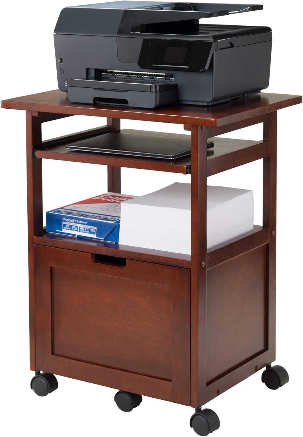 Winsome Piper Home Office, Walnut: Furniture & Decor