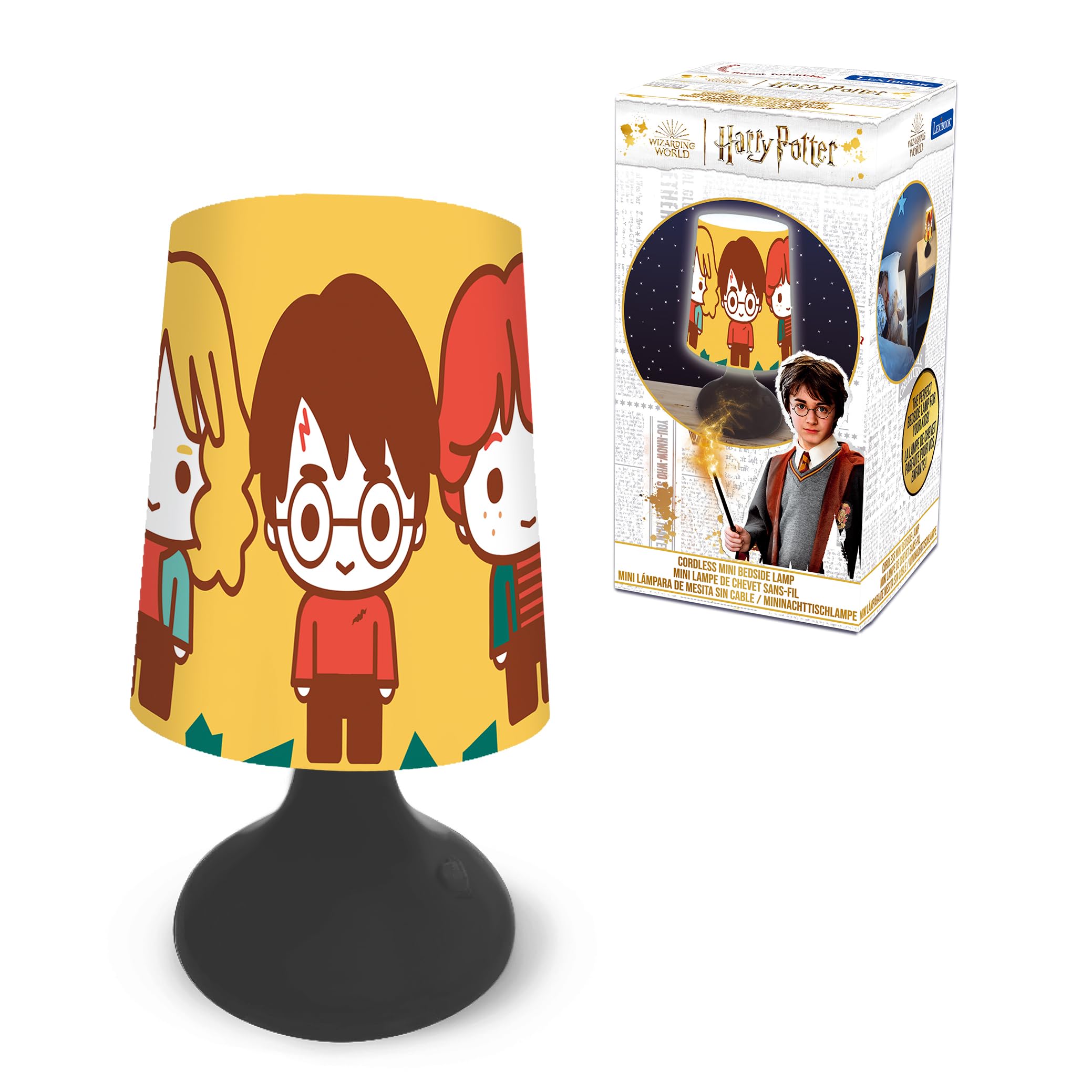 LEXIBOOK Cordless Mini Bedside Lamp and Nightlight Harry Potter - MLT10HP