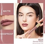 Oulac Nude Pink Lipstick Matte 4.5ml Vegan Long Lasting Lip Stain view 5