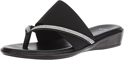 italian shoemakers black wedge sandals