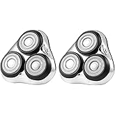 Rotary Replacement Shaver Head,Compatible with Remington Shaver Series,forR3,R4,R5,R6,R7,R8,SP-3141 and SP-5161 Foils (White-2PC)