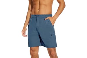 NATUVENIX Hiking Shorts Men, Quick-Dry Fishing Shorts for Men Lightweight Stretch Work Shorts Causal Travel