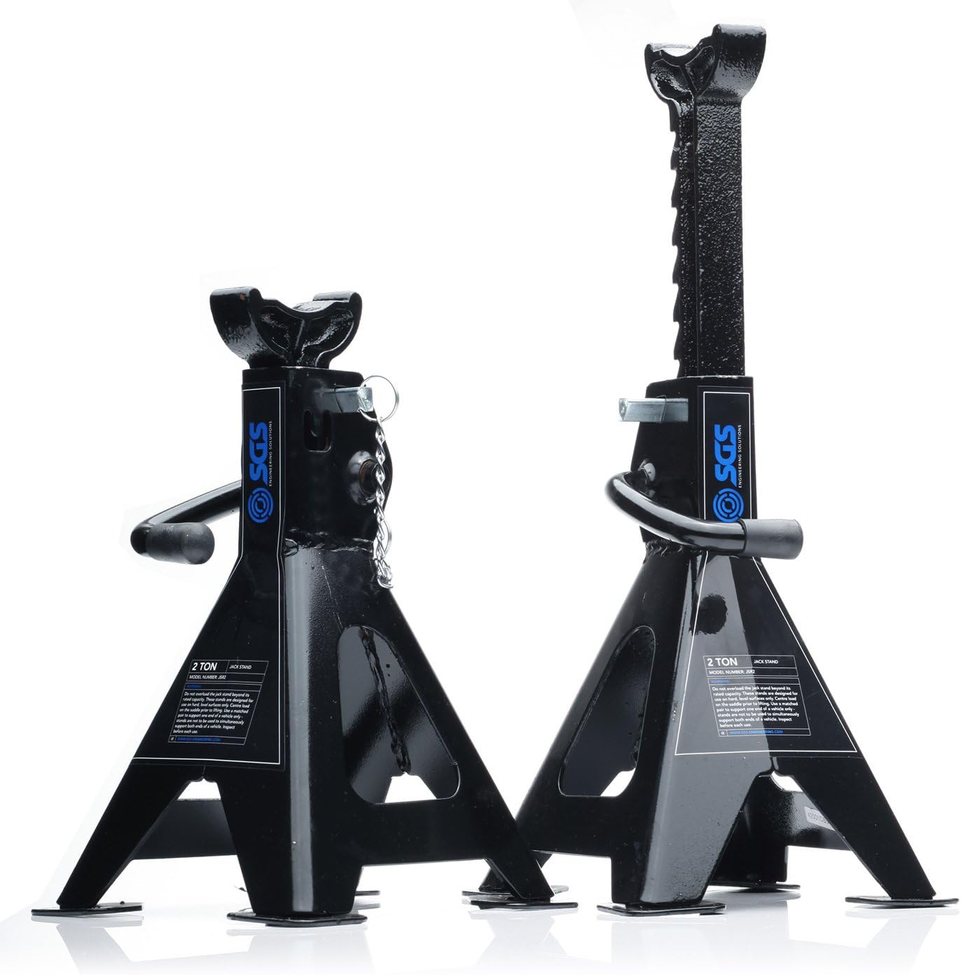 4 Ton Heavy Duty Ratchet Axle Stands Lifetime Warranty Amazon.co.uk