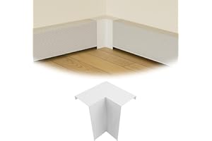 Strasee 1Pack Baseboard Heater Cover Interior Corner Connector Galvanized Steel Baseboard Heat Cover Accessory M043