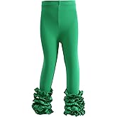 Ashken Baby Girls'Ruffle Pants Toddlers Little Girls Leggings 6 Months-8T