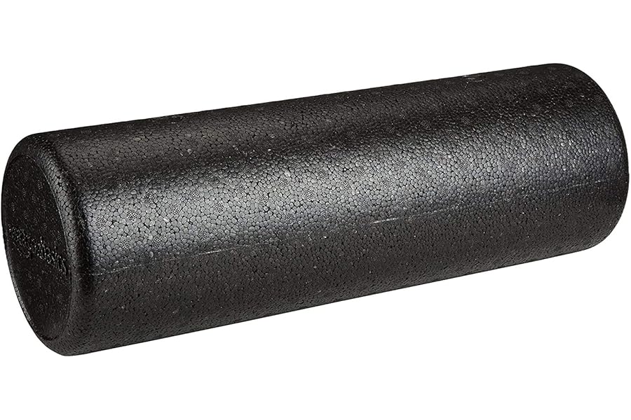 Amazon Basics High-Density Foam Roller for Exercise and Recovery, 18 Inches, Black