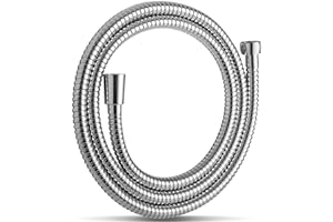OFFO Shower Hose, Kink Free Stainless Steel Shower Hose Attachment Electroplating Handheld Shower Head Hose Flex Hoses Extens