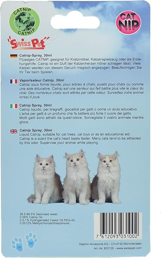 Swisspet Valerian Spray 30 Ml Valeriane Liquide Pour Chats Meubles A Gratter Jouets Pour Chats Et Education Amazon Fr Animalerie
