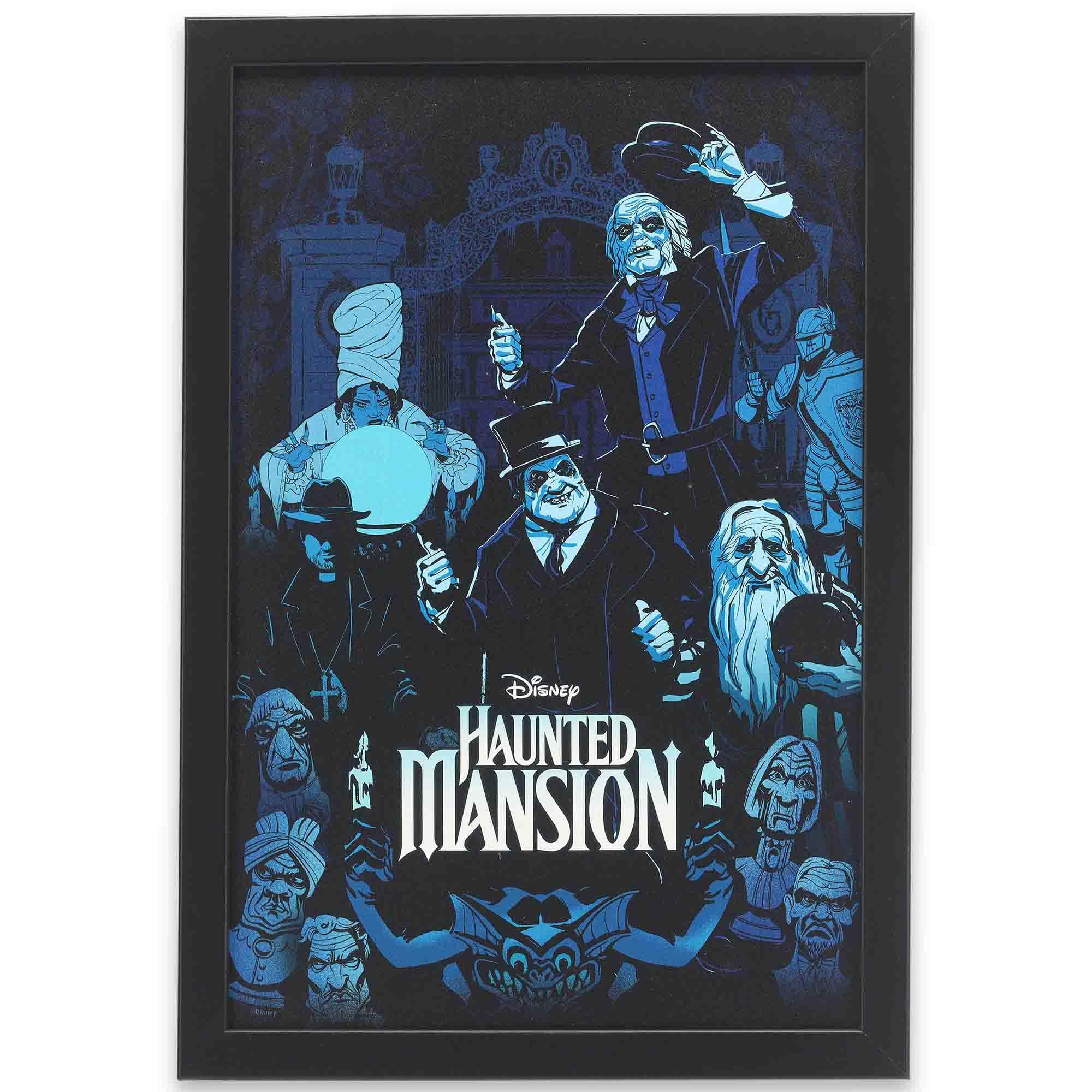 Photo 1 of Open Road Brands Disney Haunted Mansion Character Collage Framed Wood Wall Decor - Spooky Haunted Mansion Wall Art for Kids' Playroom & Bedroom