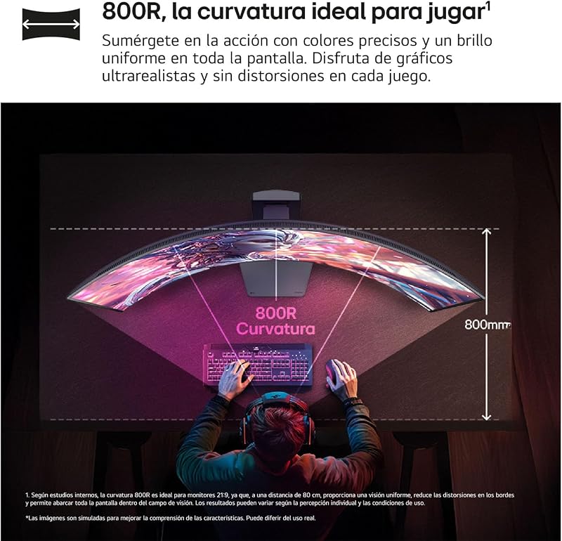 Monitor Ultragear Gaming 45GX950A-B - 45'', OLED, 5K2K, 165 Hz