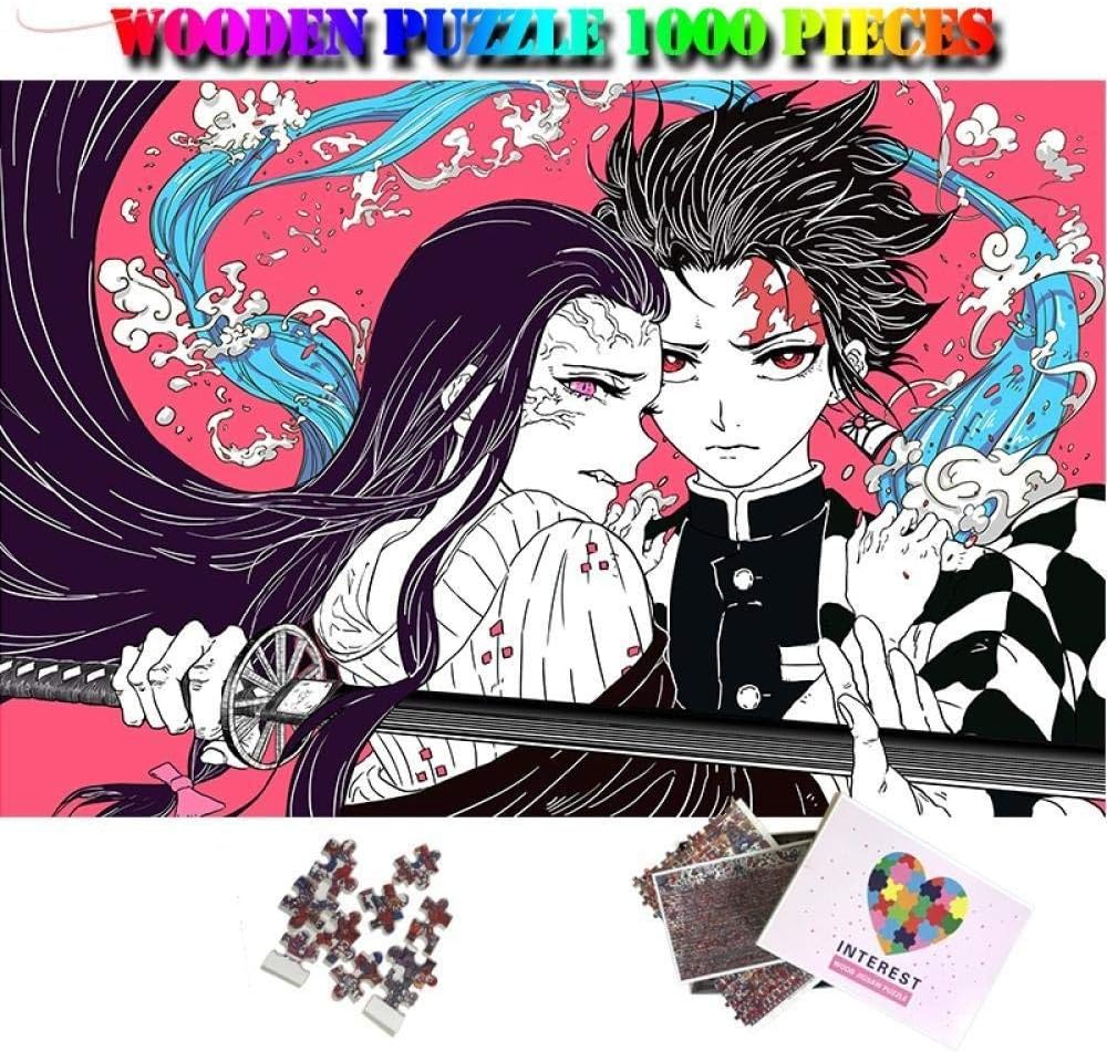 Kuangpt 1000 Pieces Of Wooden Puzzle Anime Puzzle Demon Slayer Kimetsu No Yaiba Jigsaw Puzzle Toy Cartoon Adults Puzzle Kids Surprise Gifts Jigsaw Puzzle 1000 Piece 75x50cm Amazon Co Uk Kitchen Home