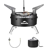 Naturehike Camping Gas Stove for IGT Table, Portable Isobutane Stove with Storage Bag &amp; Foldable Brackets, 3 Burners Camp Stove for Outdoor Car Camping Cooking Tailgating