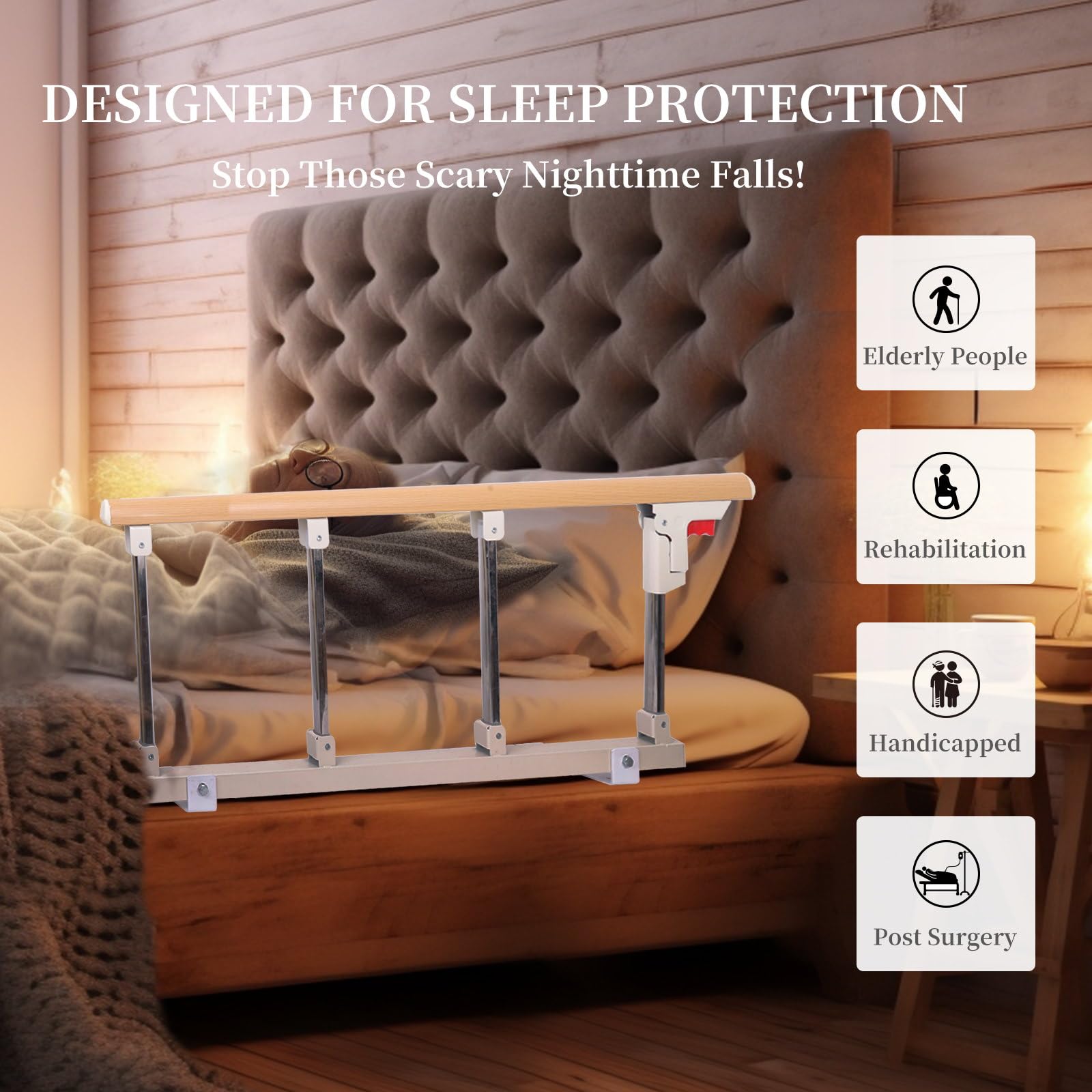 Mua Bed Rails for Elderly Adults, Rail Assist for Seniors Safety