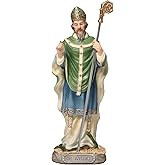 Veronese Design 6 1/4 Inch Saint Patrick of Ireland Polyresin Hand Painted Religious Collectible Figurine