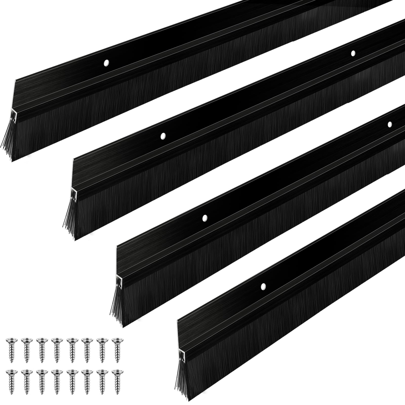 Frienda 4 Set Door Brush Bottom Sweep Brush Weather