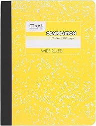 Mead Composition Book, 6 Pack of Wide Ruled