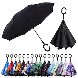 Wxjiahetai Inverted Reverse Umbrella with C-shaped